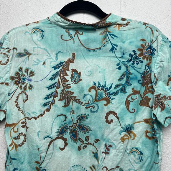 Requirements Y2K Bohemian Fairy Cottage Whimsy Womens Lightweight Top Sz Large - Picture 6 of 10